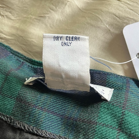 Robin Sinkler Vintage Green and Blue Plaid Pencil Skirt - Picture 6 of 6